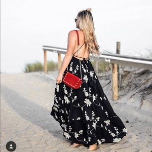 Dresses - Navy and white floral dress Dresses - Navy and white floral dress
